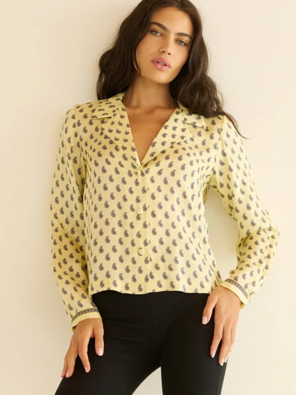 Doen NWOT Elene Top - Sunlight Taormina Paisley S
